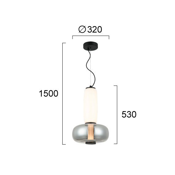 LED Полилей AVERY 4302500 Viokef 18W 3000K | Osvetlenieto.bg