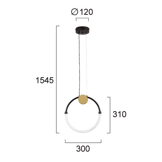 LED Полилей BRIANA 4314700 Viokef 9W 3000K | Osvetlenieto.bg