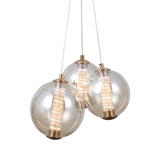 LED Полилей Butero PND-34359-3-HBR-AMB Italux 12W 3000K | Osvetlenieto.bg