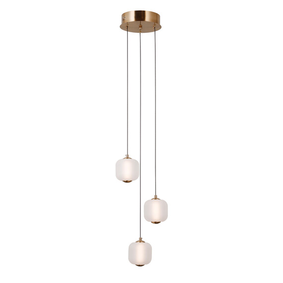 LED Полилей Ganti PND-34362-3-HBR-OPAL Italux 8W 3000K | Osvetlenieto.bg