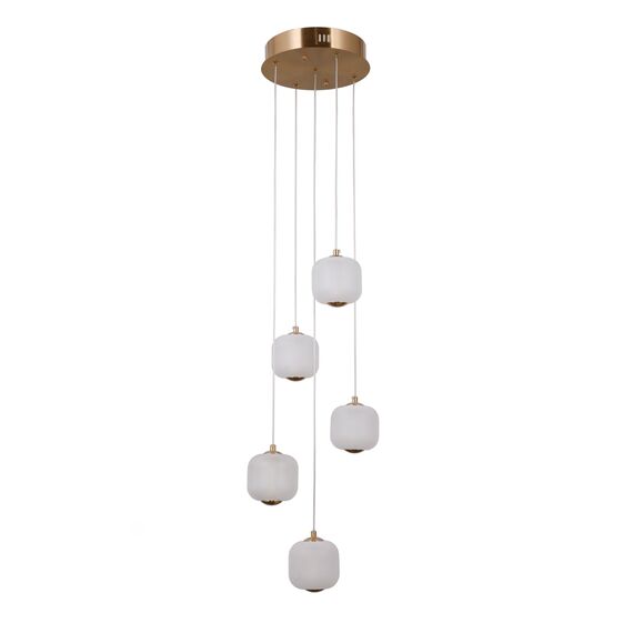 LED Полилей Ganti PND-34362-5-HBR-OPAL Italux 12W 3000K | Osvetlenieto.bg