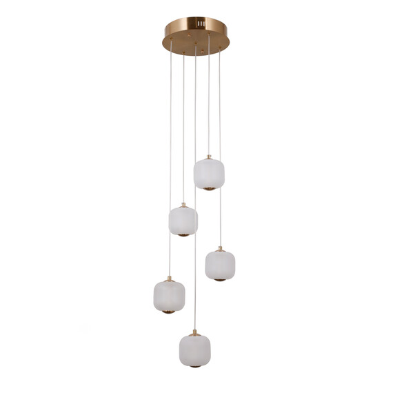 LED Полилей Ganti PND-34362-5-HBR-OPAL Italux 12W 3000K | Osvetlenieto.bg