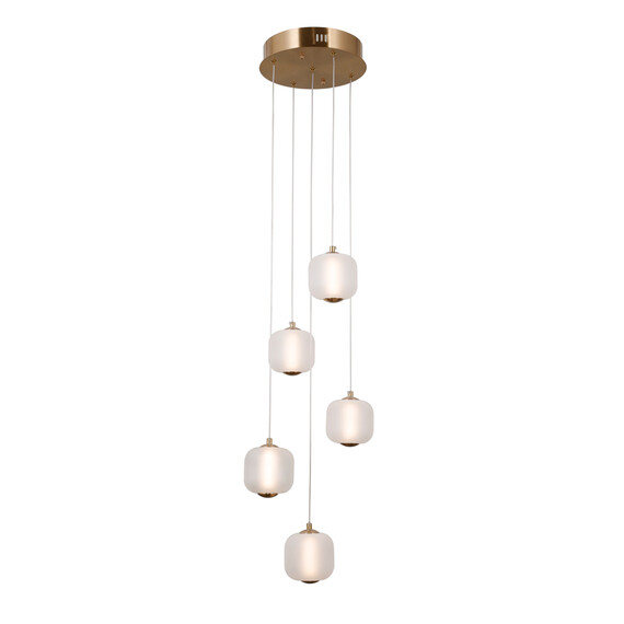 LED Полилей Ganti PND-34362-5-HBR-OPAL Italux 12W 3000K | Osvetlenieto.bg