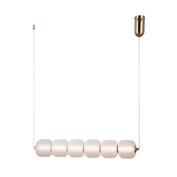 LED Полилей Ganti PND-34362-6H-HBR-OPAL Italux 15W 3000K | Osvetlenieto.bg