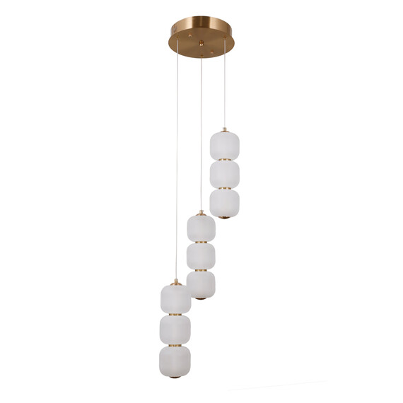 LED Полилей Ganti PND-34362-9-HBR-OPAL Italux 20W 3000K | Osvetlenieto.bg