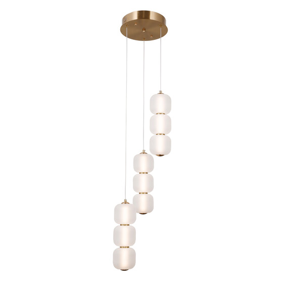 LED Полилей Ganti PND-34362-9-HBR-OPAL Italux 20W 3000K | Osvetlenieto.bg
