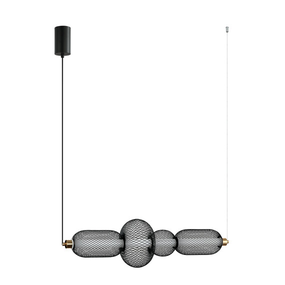 LED Полилей Marco PND-84283-4-BK Italux 16W 3000K | Osvetlenieto.bg