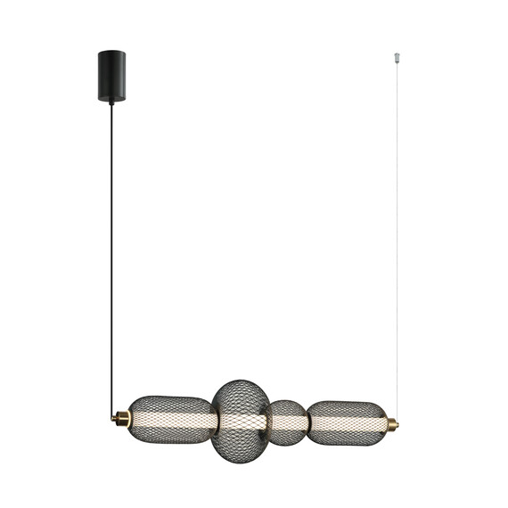 LED Полилей Marco PND-84283-4-BK Italux 16W 3000K | Osvetlenieto.bg