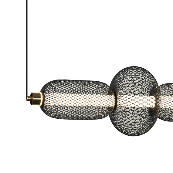 LED Полилей Marco PND-84283-4-BK Italux 16W 3000K | Osvetlenieto.bg