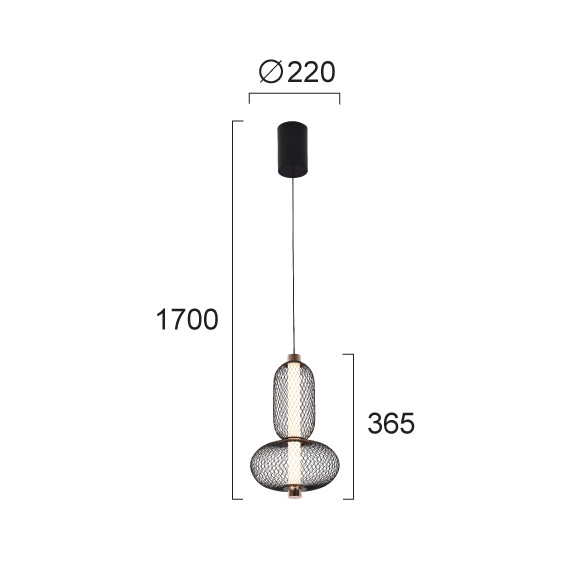 LED Полилей MARGOT 4311400 Viokef 9W 3000K | Osvetlenieto.bg