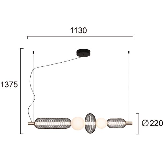 LED Полилей MARGOT 4311600 Viokef 28W 3000K | Osvetlenieto.bg