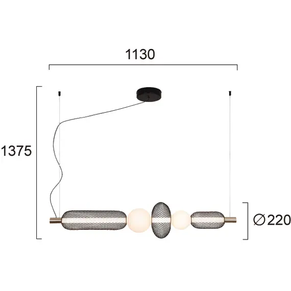 LED Полилей MARGOT 4311600 Viokef 28W 3000K | Osvetlenieto.bg