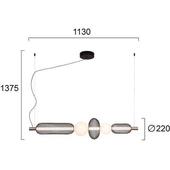 LED Полилей MARGOT 4311600 Viokef 28W 3000K | Osvetlenieto.bg