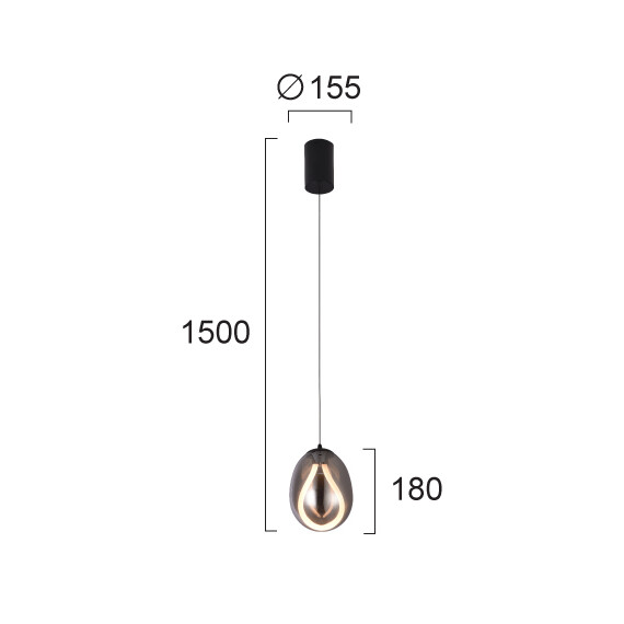 LED Полилей MELANIE 4311800 Viokef 6W 3000K | Osvetlenieto.bg
