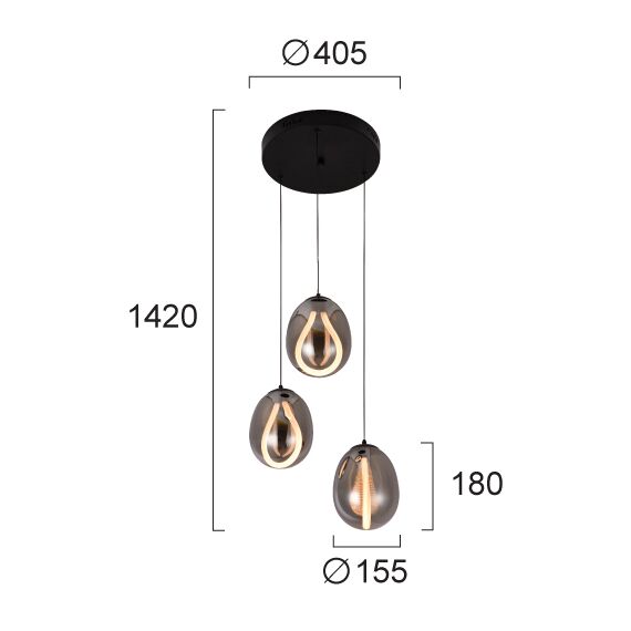 LED Полилей MELANIE 4311900 Viokef 23W 3000K | Osvetlenieto.bg