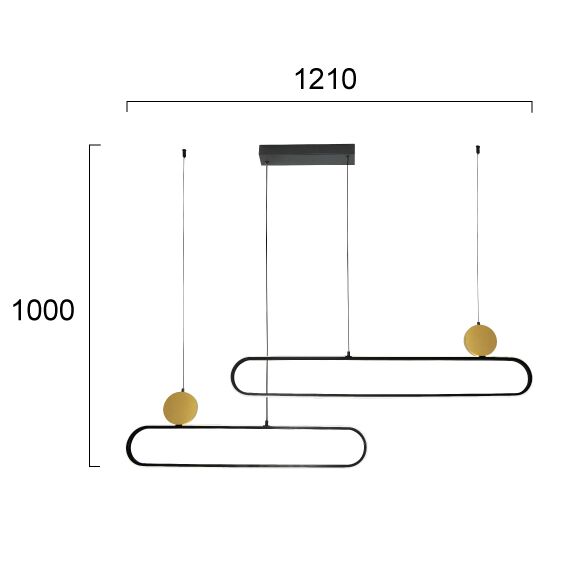 LED Полилей NAOMI 4301800 Viokef 48W 3000K | Osvetlenieto.bg