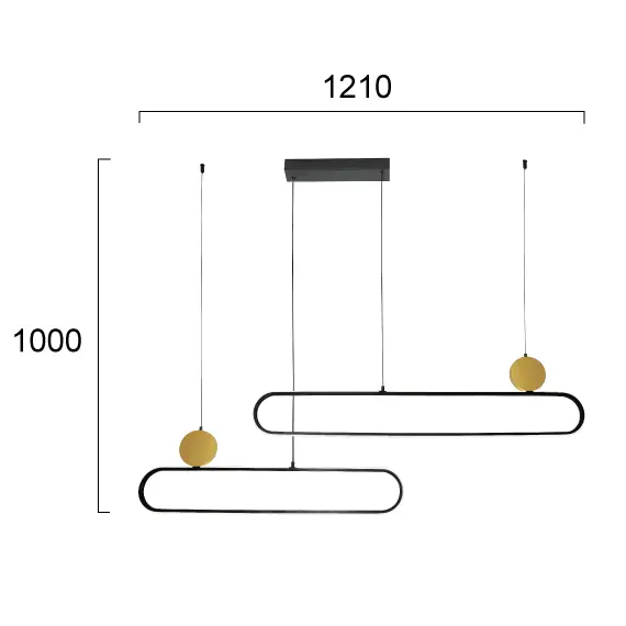 LED Полилей NAOMI 4301800 Viokef 48W 3000K | Osvetlenieto.bg