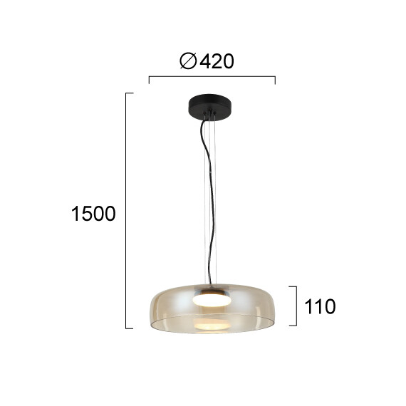 LED Полилей SIMPLE 4302401 Viokef 16W 3000K | Osvetlenieto.bg