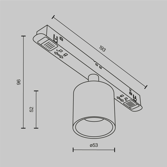 LED Прожектор магнитна шина Exility TR132-2-7W3K-B Maytoni 7W 3000K | Osvetlenieto.bg