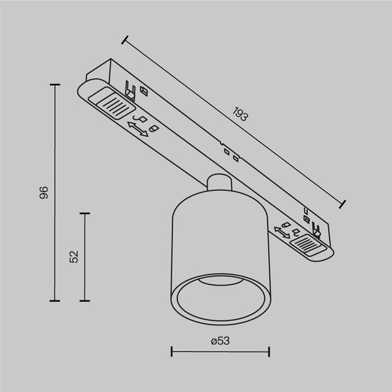 LED Прожектор магнитна шина Exility TR132-2-7W3K-W Maytoni 7W 3000K | Osvetlenieto.bg