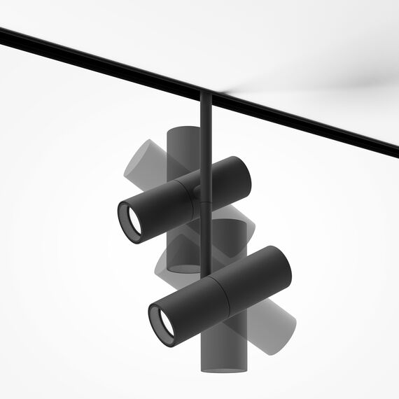 LED Прожектор за магнитна шина Exility-thin TR005-2-2X12W3K-B Maytoni 2x12W 3000K | Osvetlenieto.bg