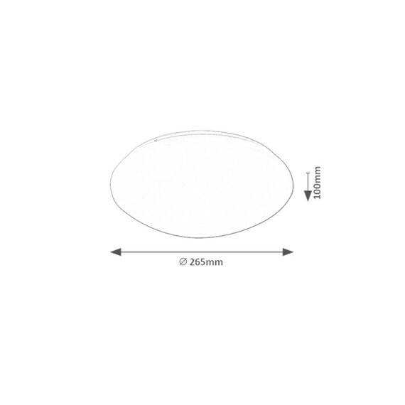 LED Външен плафон LUCAS 71132 Rabalux 12W 4000K | Osvetlenieto.bg