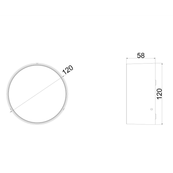 LED Външен плафон Zon IP O430CL-L15B3K Maytoni 15W 3000K IP65 | Osvetlenieto.bg
