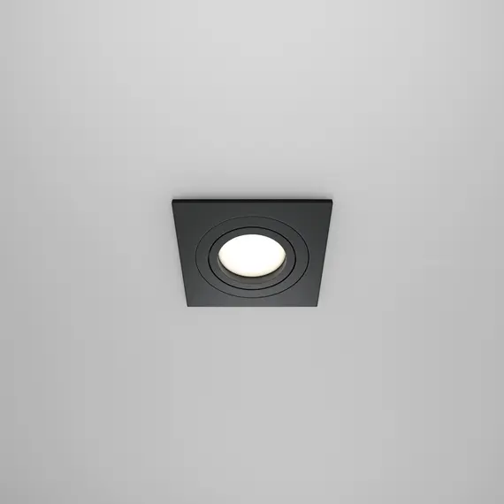 Луна за вграждане черна Atom Maytoni DL024-2-01B | Osvetlenieto.bg