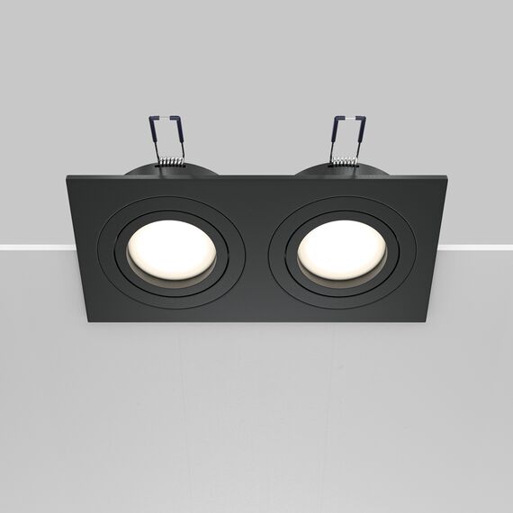 Луна за вграждане черна Atom Maytoni DL024-2-02B | Osvetlenieto.bg