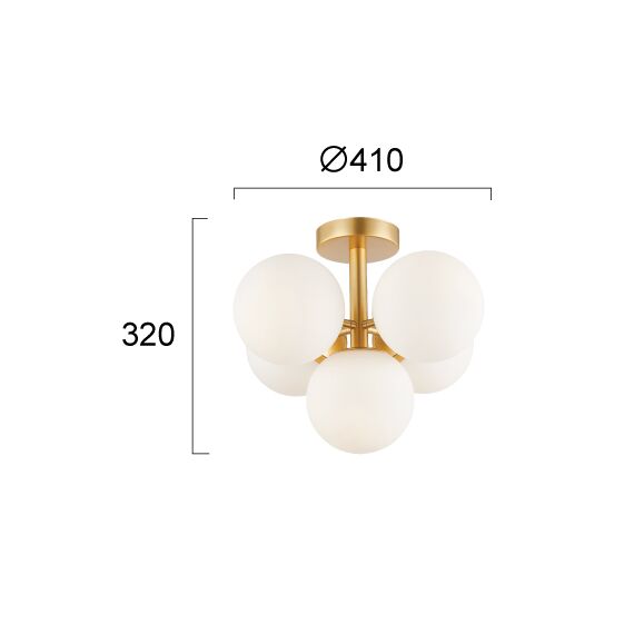 Плафон NEFELI 4299800 Viokef 5xE14 | Osvetlenieto.bg Плафон NEFELI 4299800 Viokef 5xE14 | Osvetlenieto.bg