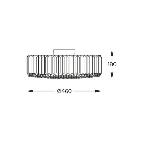 Плафон Zuma Line C0360-05B-F4AC PRINCE 5xG9 | Osvetlenieto.bg