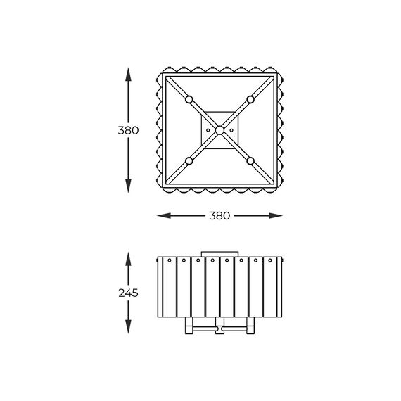 Плафон Zuma Line C0523-04A-U8AC PALACE 4xG9 | Osvetlenieto.bg Плафон Zuma Line C0523-04A-U8AC PALACE 4xG9 | Osvetlenieto.bg