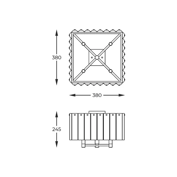 Плафон Zuma Line C0523-04A-U8AC PALACE 4xG9 | Osvetlenieto.bg