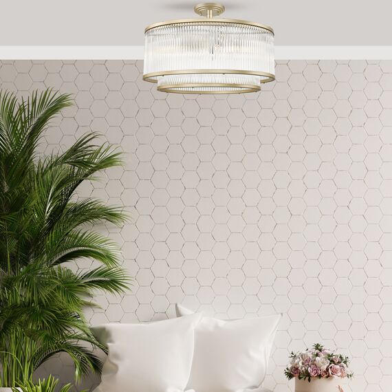 Плафон Zuma Line C0528-06H-V6AC SERGIO 6xE14 | Osvetlenieto.bg