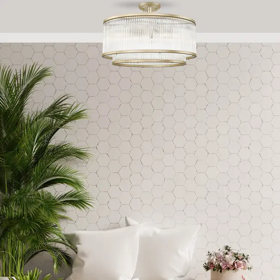 Плафон Zuma Line C0528-06H-V6AC SERGIO 6xE14 | Osvetlenieto.bg