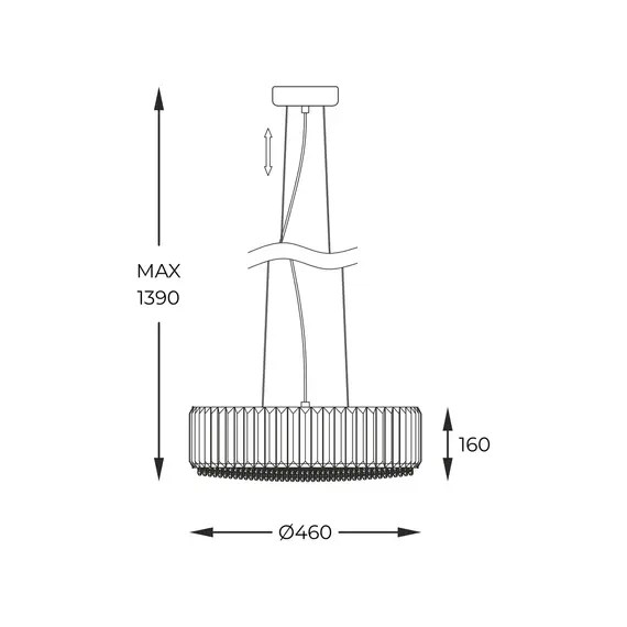 Полилей Zuma Line P0360-05B-F4AC PRINCE 5xG9 | Osvetlenieto.bg