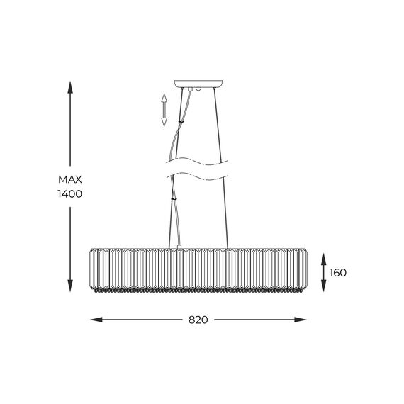 Полилей Zuma Line P0360-06D-F4AC PRINCE 6xG9 | Osvetlenieto.bg