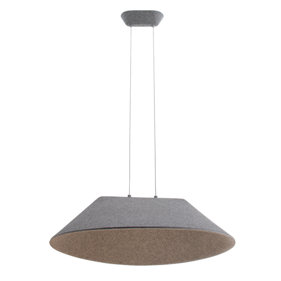 Акустичен LED Полилей Zambelis 23173 PENDANT LED LIGHT 12W SMD 3000K ACOUSTIC GREY | Osvetlenieto.bg