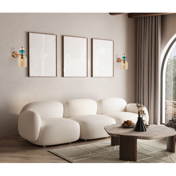 Аплик Busco WL-30263-1B-BRO-AMB Italux 1xE27 | Osvetlenieto.bg Аплик Busco WL-30263-1B-BRO-AMB Italux 1xE27 | Osvetlenieto.bg