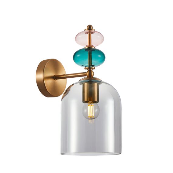Аплик Busco WL-30263-1B-BRO-SG Italux 1xE27 | Osvetlenieto.bg