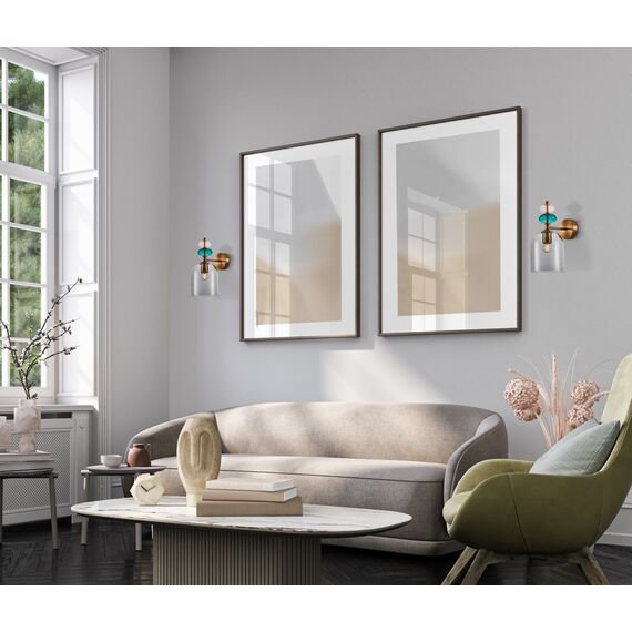 Аплик Busco WL-30263-1B-BRO-SG Italux 1xE27 | Osvetlenieto.bg Аплик Busco WL-30263-1B-BRO-SG Italux 1xE27 | Osvetlenieto.bg