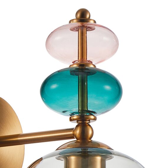 Аплик Busco WL-30263-1B-BRO-SG Italux 1xE27 | Osvetlenieto.bg Аплик Busco WL-30263-1B-BRO-SG Italux 1xE27 | Osvetlenieto.bg