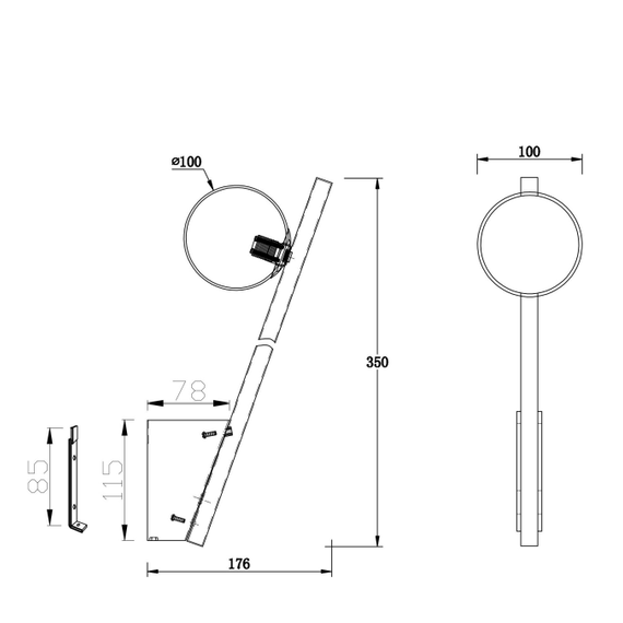 Аплик Kazimir MOD175WL-01B Maytoni 1xG9 | Osvetlenieto.bg