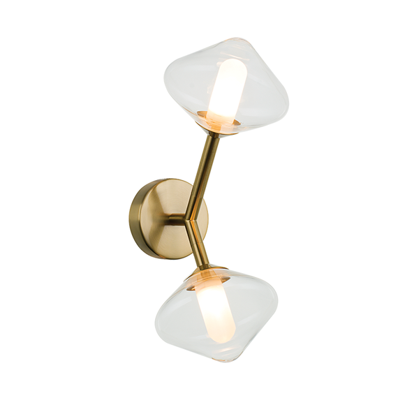 Аплик Zambelis 23022 SCONCE 2XG9 MAX 5W METAL-GLASS GOLD | Osvetlenieto.bg