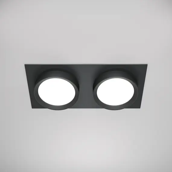 Двойна луна за вграждане Hoop DL086-02-GX53-SQ-B Maytoni 2xGX53 | Osvetlenieto.bg