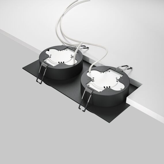 Двойна луна за вграждане Hoop DL086-02-GX53-SQ-B Maytoni 2xGX53 | Osvetlenieto.bg