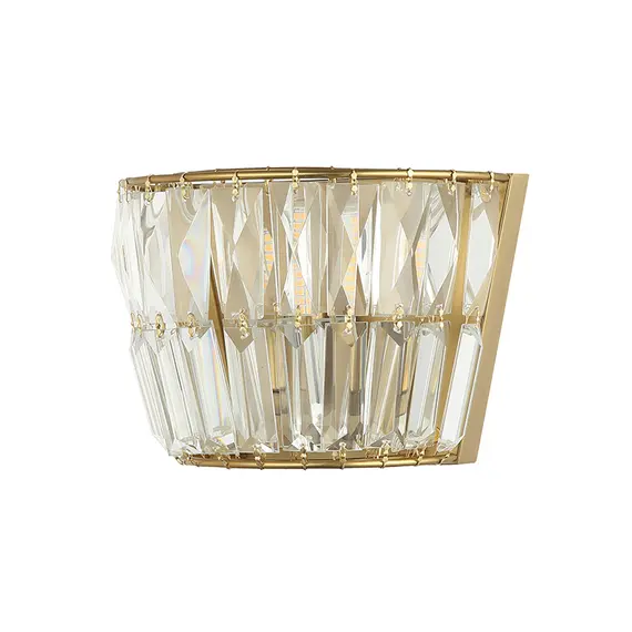 Кристален аплик Zambelis 23050 SCONCE G9 MAX 5W METAL-CRYSTAL ANTIQUE BRASS | Osvetlenieto.bg