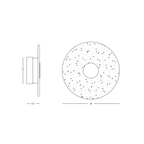 LED Аплик Zambelis 23076 SCONCE LED LIGHT 8W 3000K METAL-GLASS,BLACK-SMOKED GREY | Osvetlenieto.bg