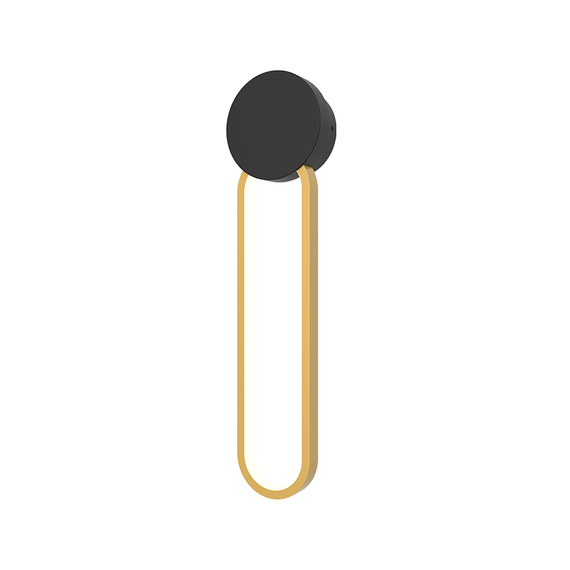LED Аплик ZAMBELIS 23102 SCONCE LED LIGHT 13W 3000K ALUMINIUM-SILICON BLACK-GOLD Dimmable Triac | Osvetlenieto.bg