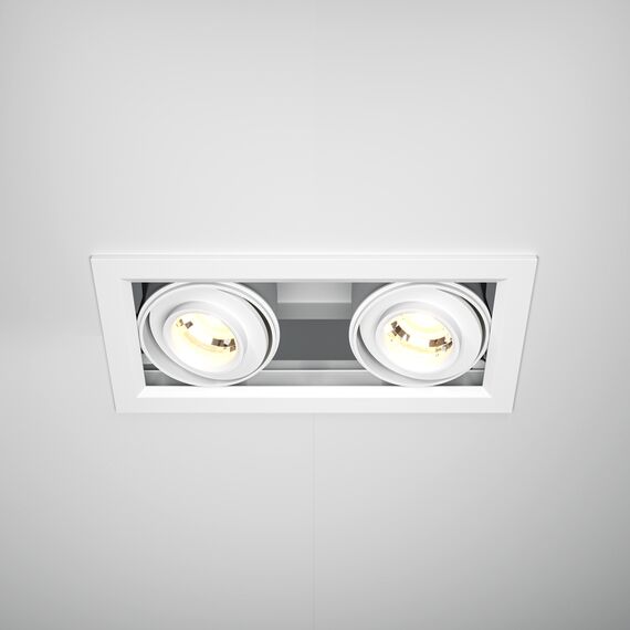 LED Двоен кардан бял Metal Modern DL093-02-10W3K-W Maytoni 20W 3000K | Osvetlenieto.bg